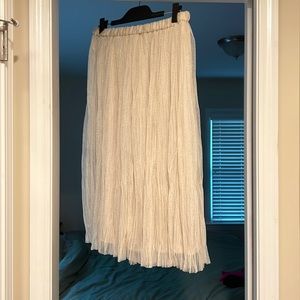 Tulle midi skirt